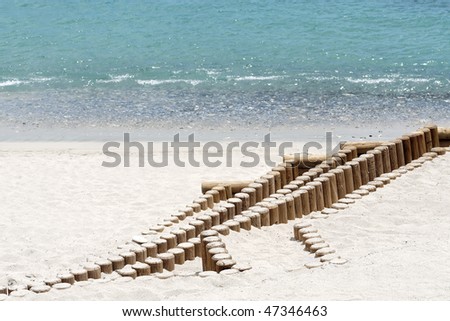 tropical beach retention structure