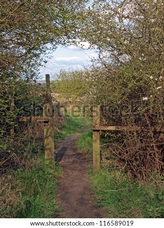 Small entrance on the east side of Brampton wood. Brampton wood is 327 acres and the second largest wood in Cambridgeshire. The first records are in the Doomesday Book of 1086 AD.