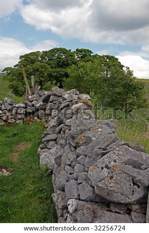In the hills of England dry stone walls are made to divide fields as no hedges will grow in the shallow  soil.
