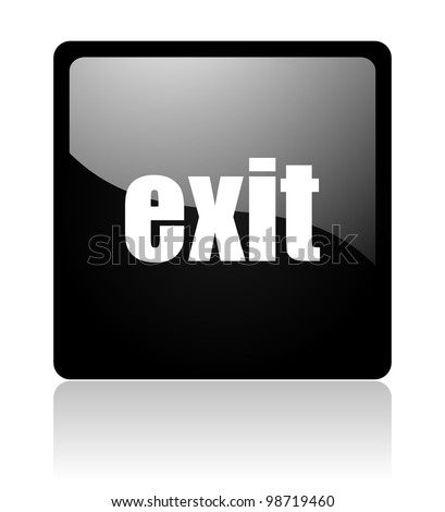 Blue Exit Icon