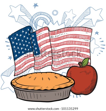 Colorful American Flag