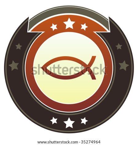 Christian Jesus fish icon jesus fish with cross. Christian Jesus fish icon