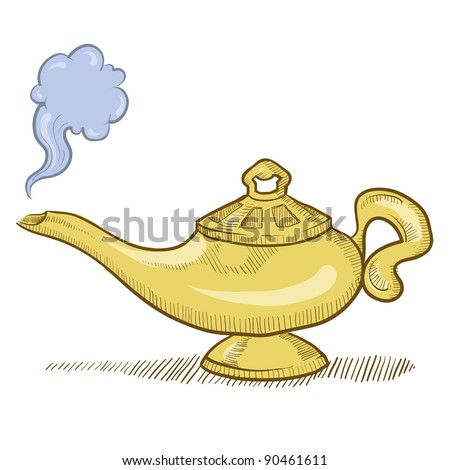 Aladdin Lamp Cartoon