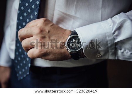 Man with a watches
