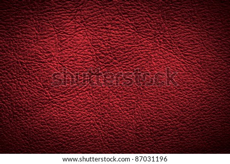 Red paint leather