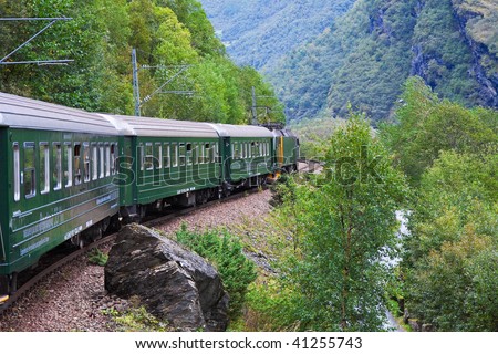 By train across Scandinavian mountains