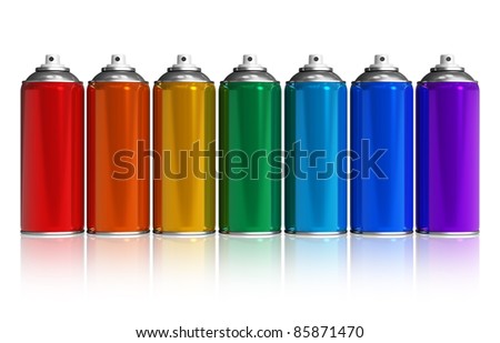 Spray Paint Rainbow