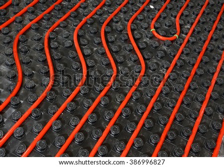 Construction of radiant floor heating system