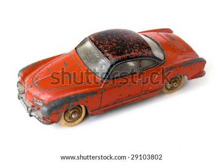 stock photo Old rusty car toy