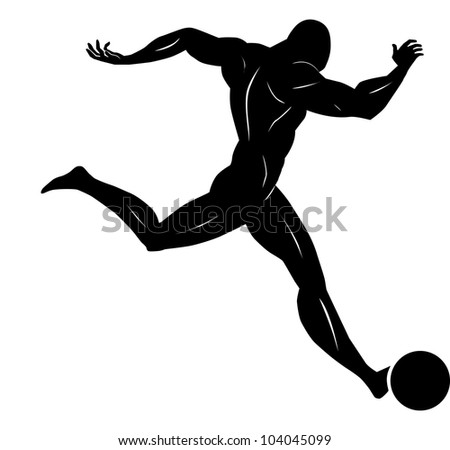 Kicking Ball Silhouette