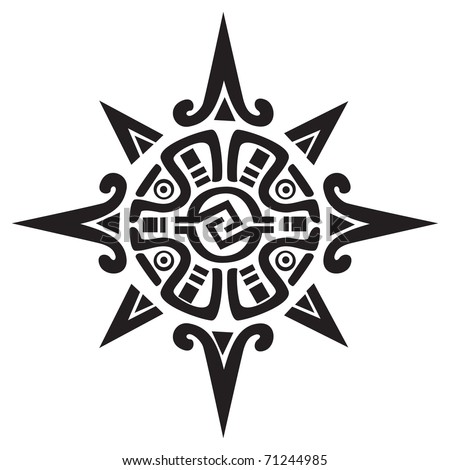 Picture  Tattoos on Or Incan Symbol Of A Sun Or Star  Isolated On White  Great For Tattoo