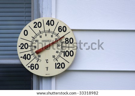 Outdoor Thermometer showing it at 71 degrees.