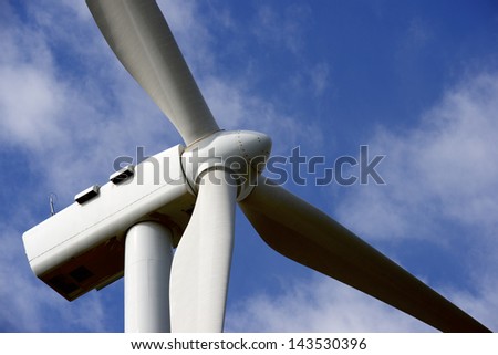 windmill close up for  electric power production