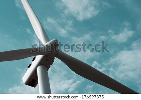 windmill close up for electric power production