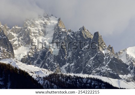 Aiguille du Plan, 3673 m, Aiguilles du Chamonix, Mont Blanc Massif, Alps, Chamonix, France