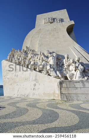 Monument to the Discoveries of New world, Belem, Lisbon, Portugal.