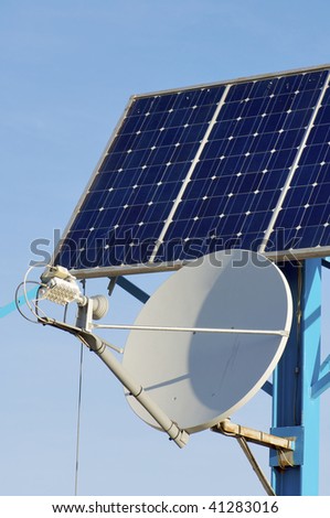 small photovoltaic panel and satellite communication