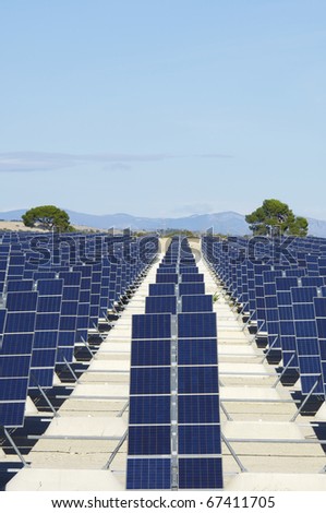 photovoltaic panels for renewable electric energy production