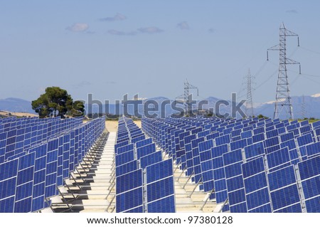 photovoltaic panels for renewable electrical energy production