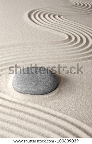 spiritual meditation background Japanese zen garden pebble and sand concept for purity wellness therapy and spa treatment