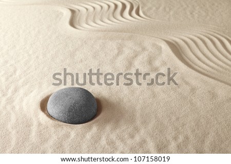 japanese zen meditation garden zen buddhism concept harmony and simplicity in line and stone pattern brings concentration and relaxation, background concept
