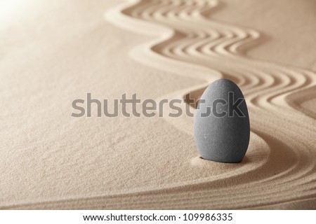 zen garden simplicity and harmony form a background for meditation and relaxation, for balance and health