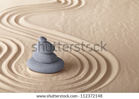 zen garden meditation stone for meditation and relaxation conceptual for simplicity harmony purity and balance background with copy space