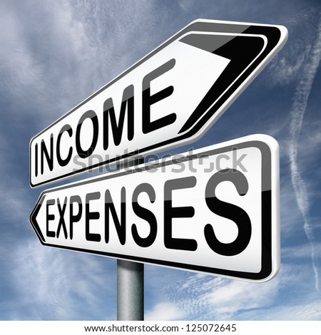 income and expenses financial plan for cash flow or money balance audit in book keeping cost and expense