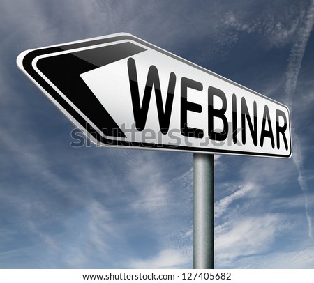 webinar online internet web conference or workshop true video chat