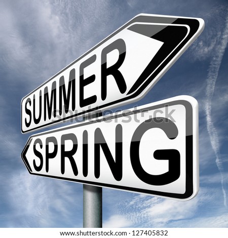 summer spring next season warm sunny holidays and vacation change of seasons
