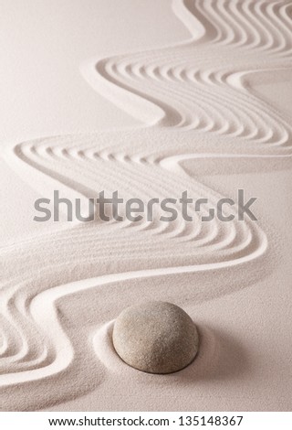zen meditation stone buddhism spiritual japanese rock garden abstract harmony and balance concept for purity concentration  spa relaxation sand