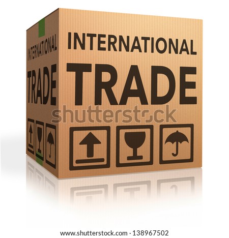 international trade on global and worldwide market world economy freight transportation for import and export
