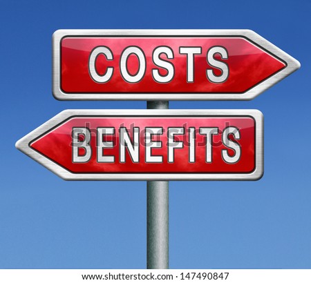costs and benefits analysis business management investment value and analysis of financial risk cost versus value