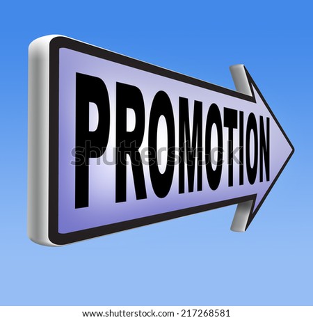 job promotion or product sales promotion