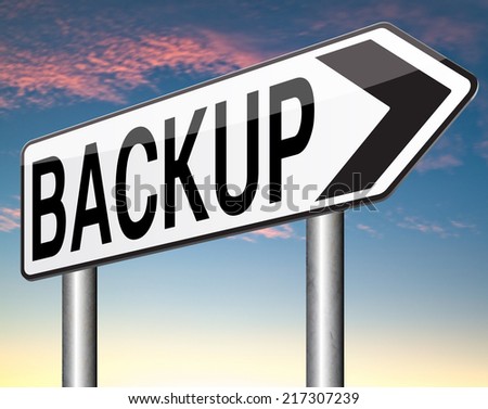 Backup data and software on copy in the cloud on a harddrive disk on a computer or server for files security. Data archiving and file transfer.
