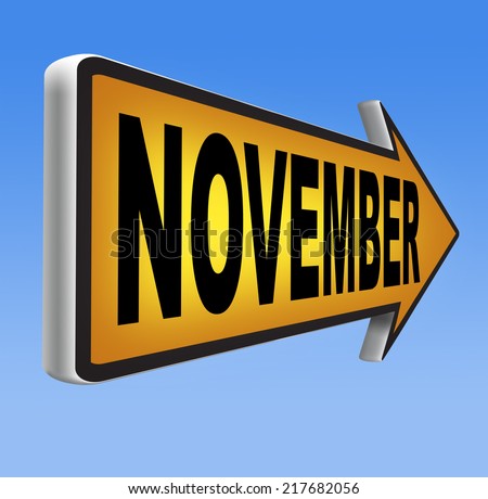 November fall or autumn next month or event schedule calendar