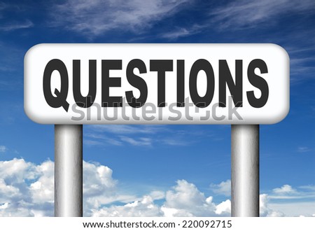 questions and solutions ask our support desk team information answer question with text and word concept