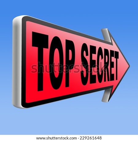 top secret confidential and classified information private property or information sign