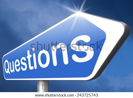Questions and answers sign