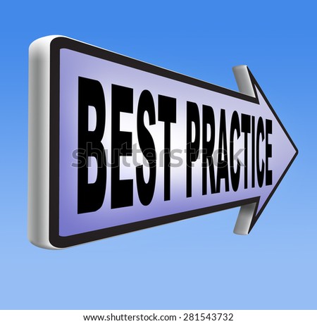 best practice good available technology used by strategic management road sign