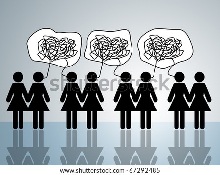 stock photo gossip girl talk spreading rumors or small talk spread news by