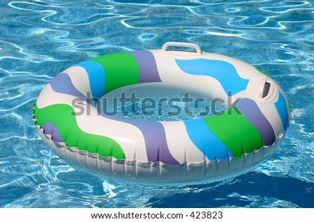 swimming pool inner tube