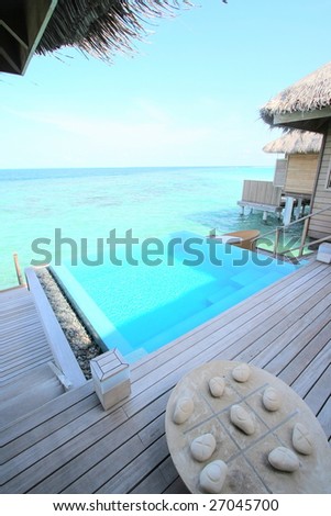 private infinity pool of luxury villa
