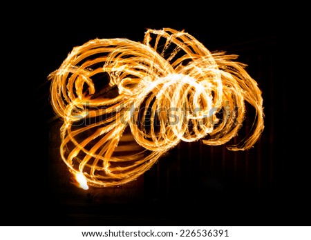 Fire Show Flaming Trails