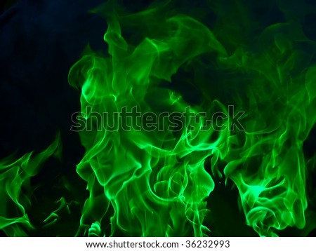 green flame pics