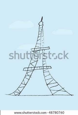 eiffel tower sketch. eiffel tower sketch. sketch of Eiffel Tower; sketch of Eiffel Tower