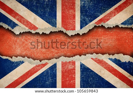 England Flag Grunge