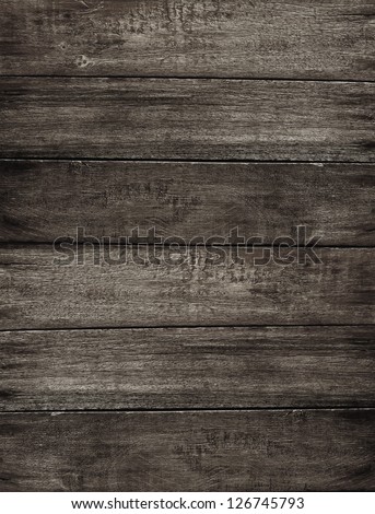 Grunge dark brown wood background or backdrop
