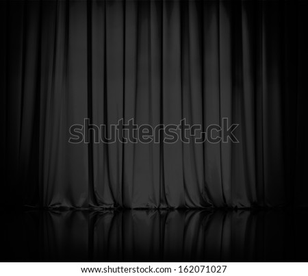 curtain or drapes black background