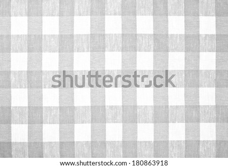 gray checked fabric tablecloth